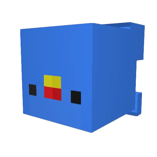 Spades10101 Minecraft avatar head, 3D render