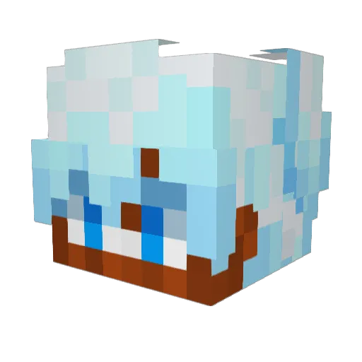 Spades153 Minecraft avatar head, 3D render