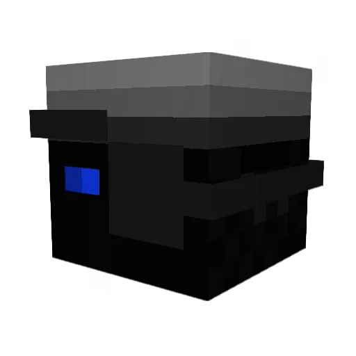 SpadesTM Minecraft avatar head, 3D render