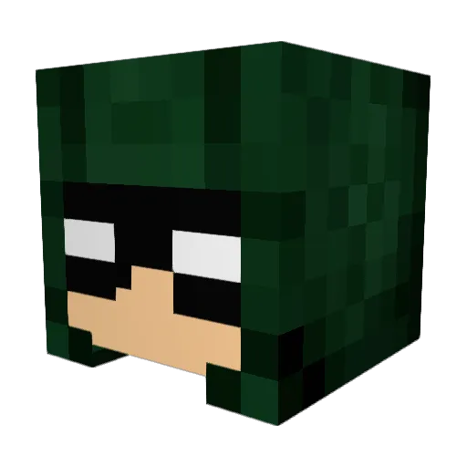 Spadevamp Minecraft avatar head, 3D render