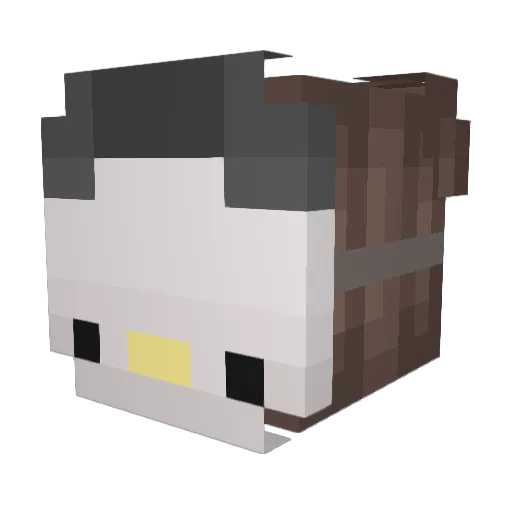 Spaggetios Minecraft avatar head, 3D render