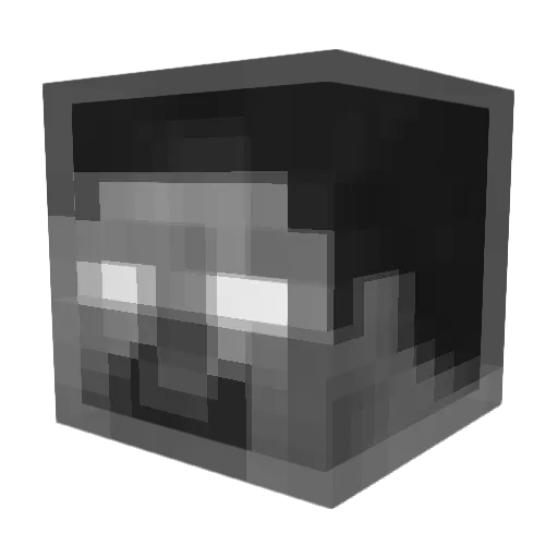 Spagheettii Minecraft avatar head, 3D render
