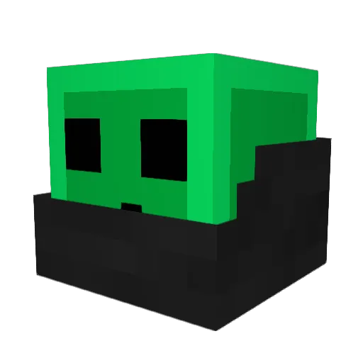 SpaghettiFish Minecraft avatar head, 3D render