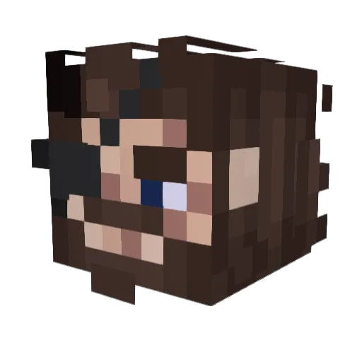 Spaghetti_Snake Minecraft avatar head, 3D render