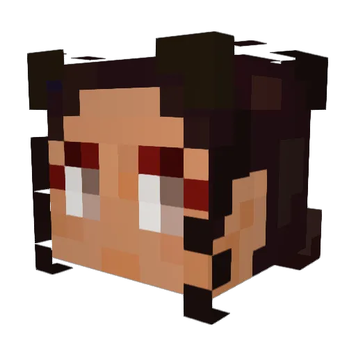 Spaghettio3270 Minecraft avatar head, 3D render