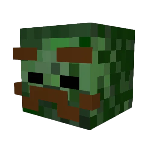 SpaghettoForOne Minecraft avatar head, 3D render