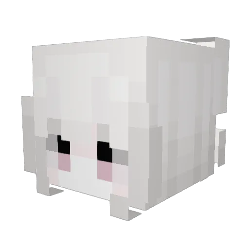 Spaghh Minecraft avatar head, 3D render