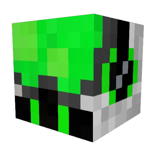 Spagnoletta Minecraft avatar head, 3D render