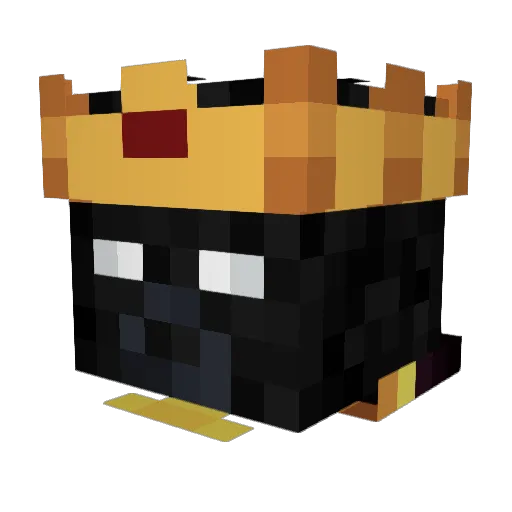 Spaguu Minecraft avatar head, 3D render