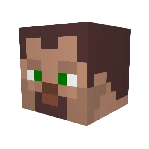 Spahrtan6 Minecraft avatar head, 3D render