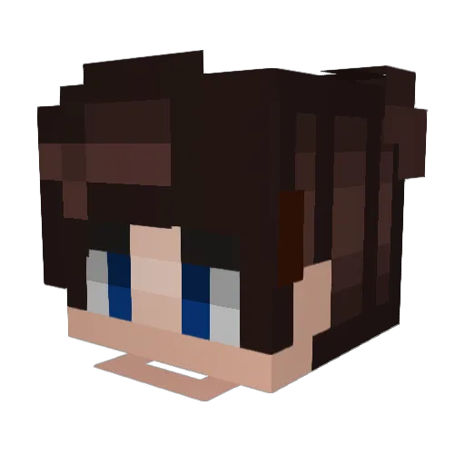 Spai_KC Minecraft avatar head, 3D render