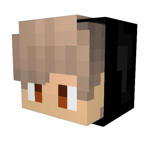 Spaima78 Minecraft avatar head, 3D render