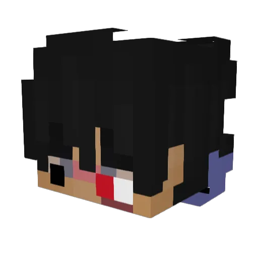 Spaincer Minecraft avatar head, 3D render
