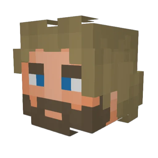 Spairzy Minecraft avatar head, 3D render