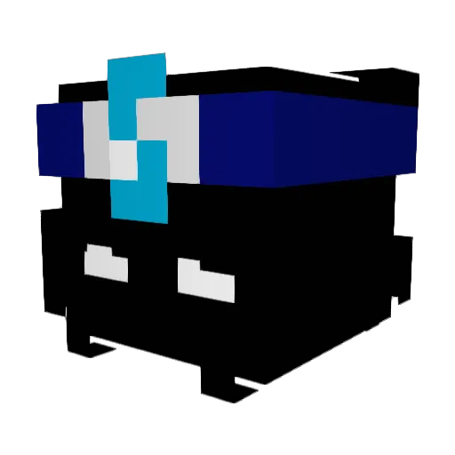 Spakezinn Minecraft avatar head, 3D render