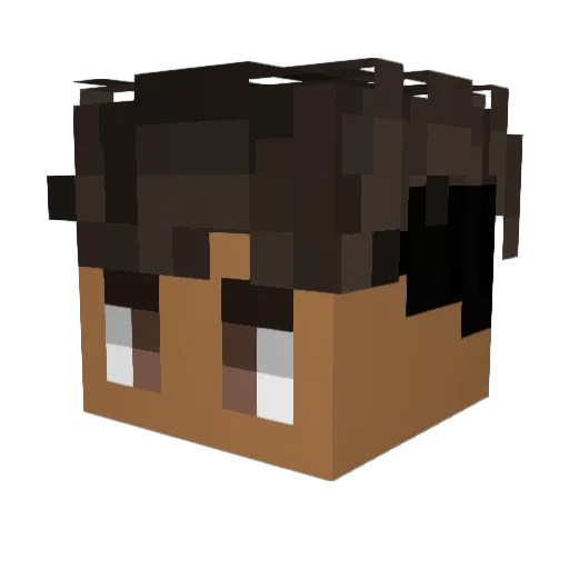 Spalevich Minecraft avatar head, 3D render