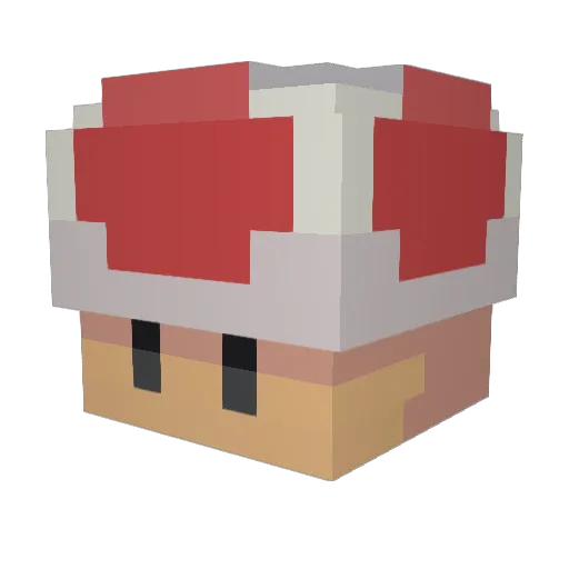 SpamBotter Minecraft avatar head, 3D render