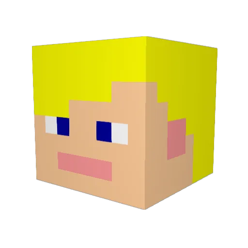Spamman4587 Minecraft avatar head, 3D render