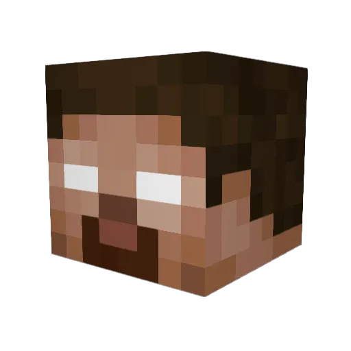 Spamsalem Minecraft avatar head, 3D render