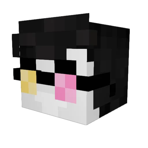 SpamtonEX Minecraft avatar head, 3D render