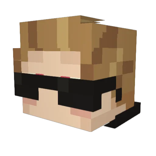 Spangebab3000 Minecraft avatar head, 3D render