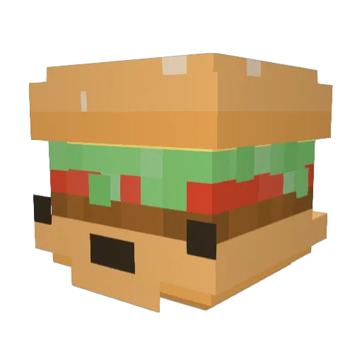 Spangieh Minecraft avatar head, 3D render