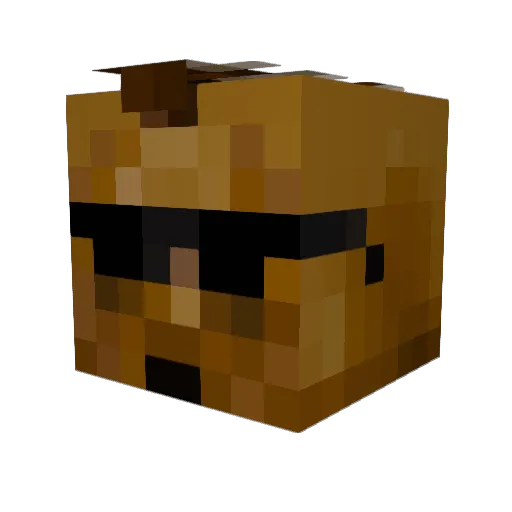 Spanier20 Minecraft avatar head, 3D render