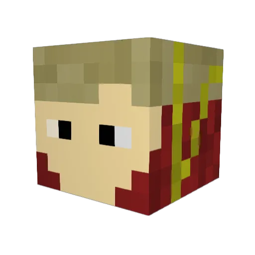 SpanishPlutonium Minecraft avatar head, 3D render
