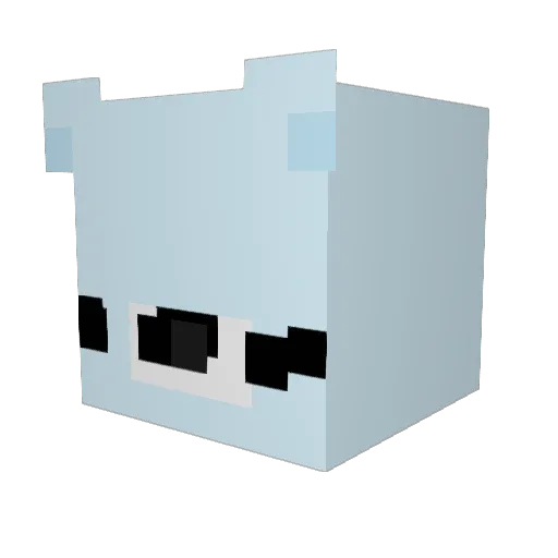 SpanishSanta Minecraft avatar head, 3D render
