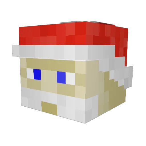 SpankDaPlank Minecraft avatar head, 3D render