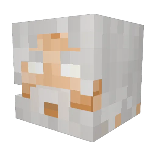SpankMeRealGood Minecraft avatar head, 3D render