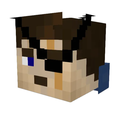 Spankenburg Minecraft avatar head, 3D render