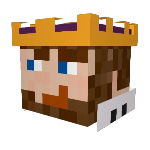 SpankyBilliams Minecraft avatar head, 3D render