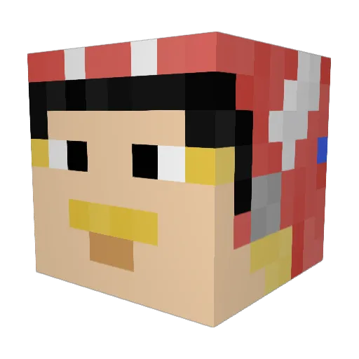 Spankydagoat369 Minecraft avatar head, 3D render