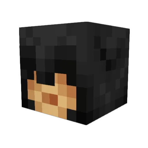 SpannMagoo Minecraft avatar head, 3D render