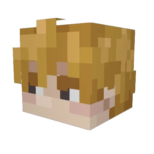 Spanther14 Minecraft avatar head, 3D render