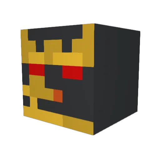 Spantom Minecraft avatar head, 3D render