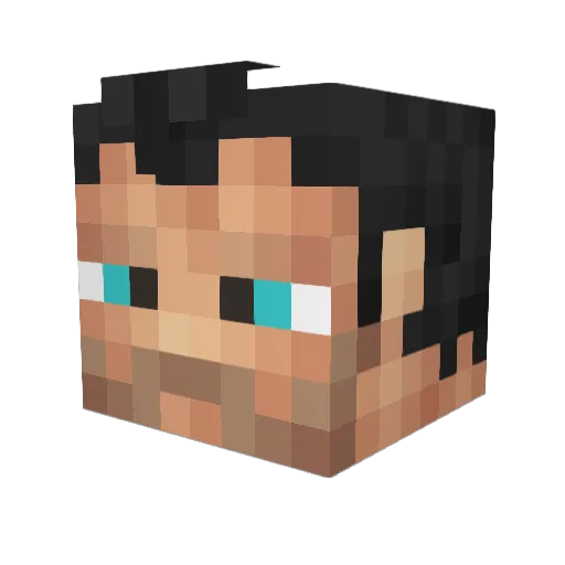 SparKBeats Minecraft avatar head, 3D render