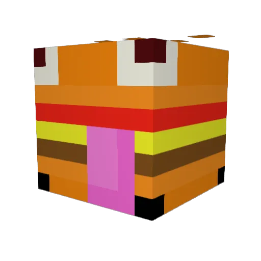 SparKaKe Minecraft avatar head, 3D render