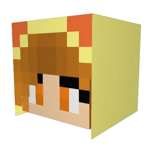 Sparfuchsx3 Minecraft avatar head, 3D render