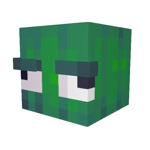 Spargeljonas Minecraft avatar head, 3D render