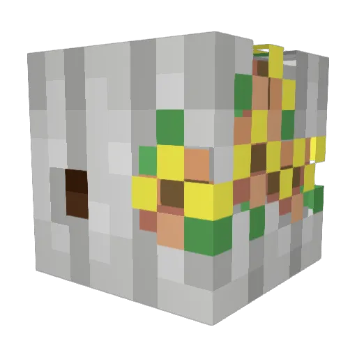 Spari_ Minecraft avatar head, 3D render