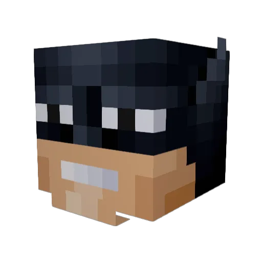 SparionX Minecraft avatar head, 3D render