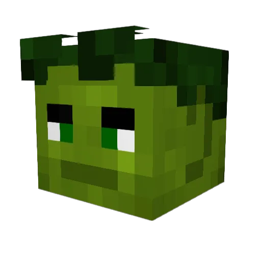 Spark137 Minecraft avatar head, 3D render