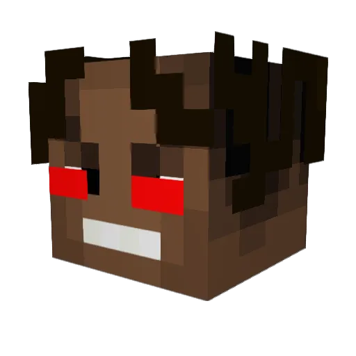 Spark435 Minecraft avatar head, 3D render