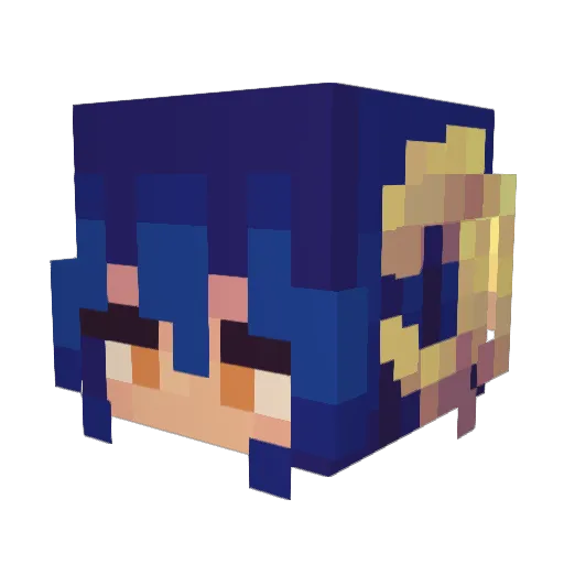 Spark7826 Minecraft avatar head, 3D render