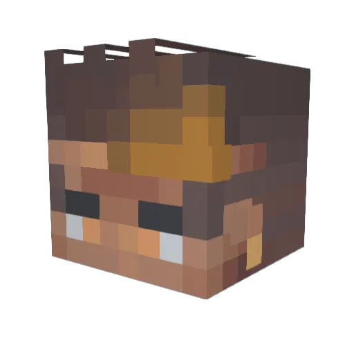 Spark7827 Minecraft avatar head, 3D render