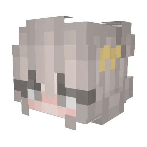 SparkEdge355 Minecraft avatar head, 3D render