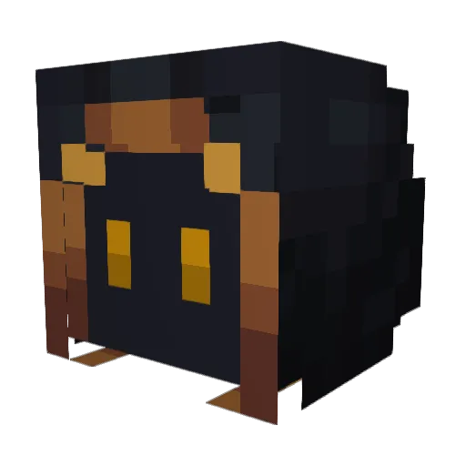 SparkOfInsanity Minecraft avatar head, 3D render