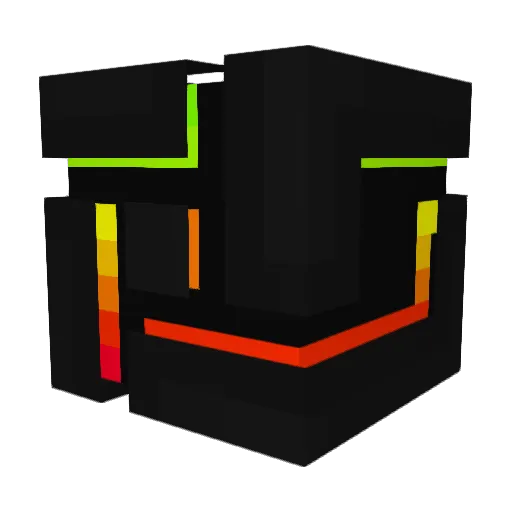 SparkSurge Minecraft avatar head, 3D render